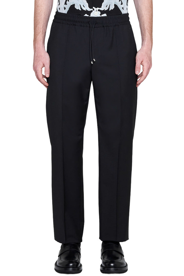 DRAWSTRING STRAIGHT FIT TROUSERS