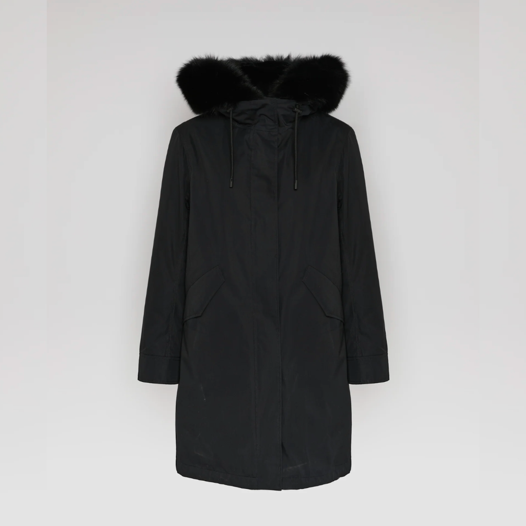 Yves Salomon Parka - Noir