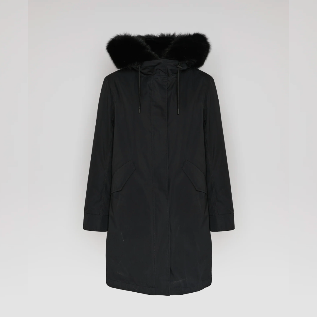 Yves Salomon Parka - Noir