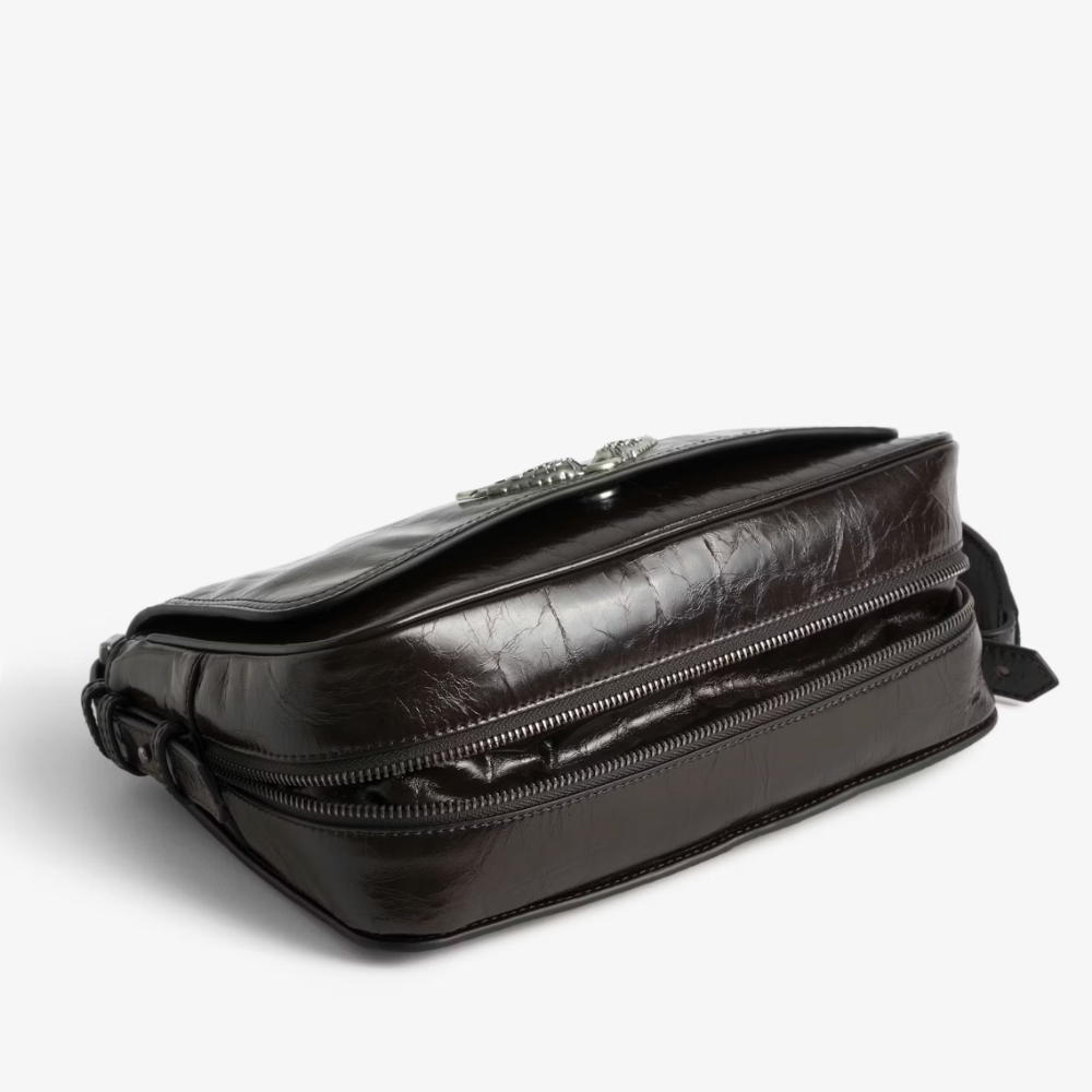 Zadig & Voltaire Le Zouzou Vintage Patent Bag - Brownie