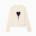 Zadig & Voltaire Markuz Heart Sweater - Eggshell