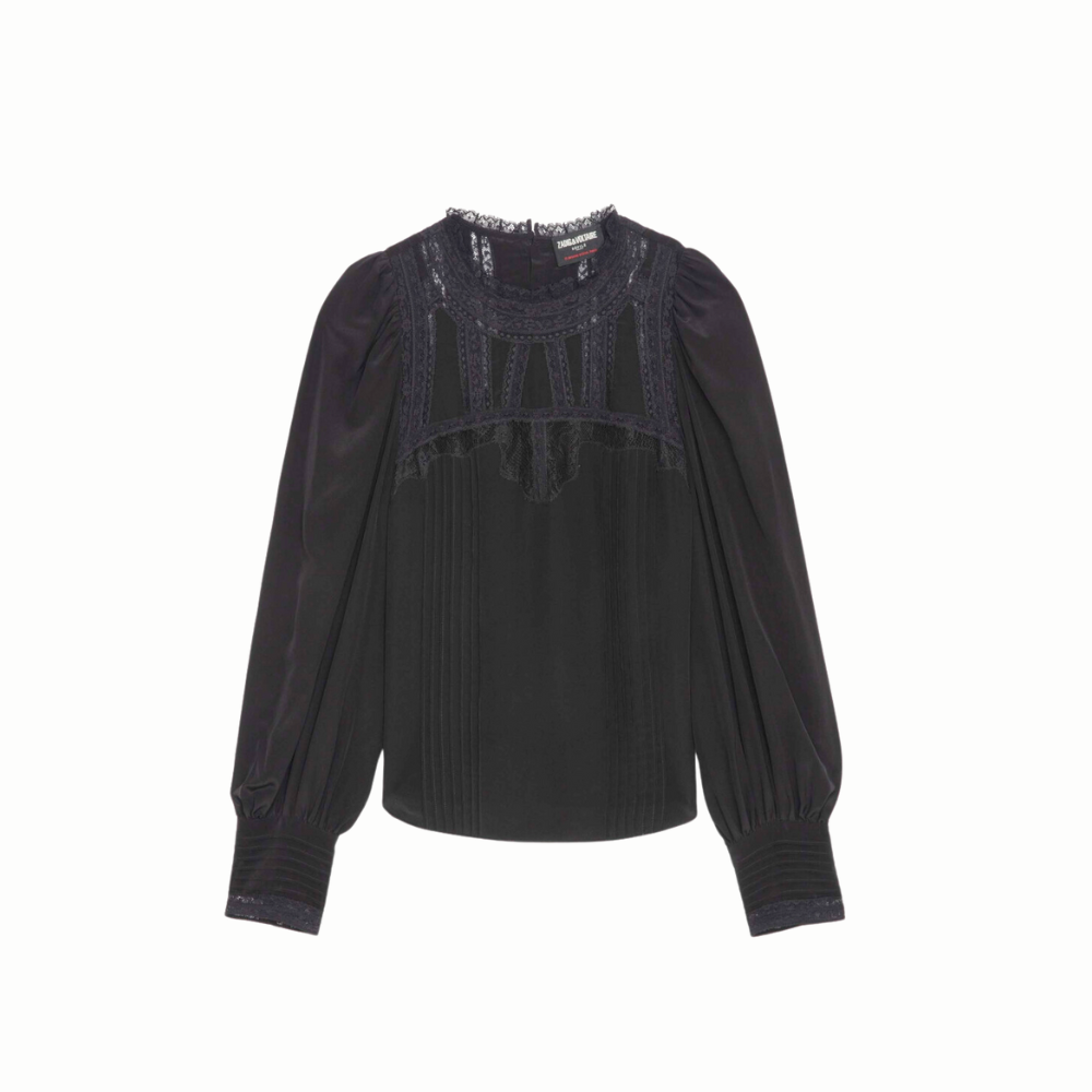 Zadig & Voltaire Thena Lace Blouse - Black