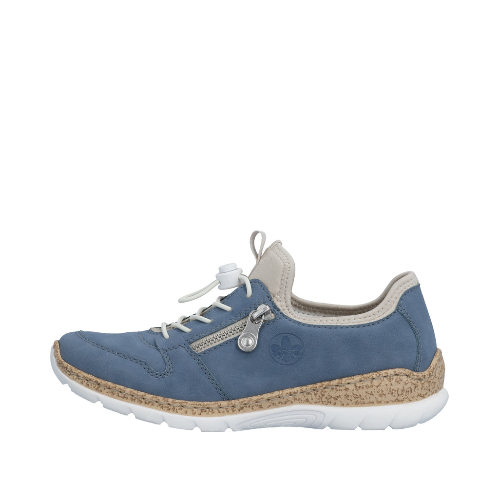 Rieker Womens Fashion Slip On Trainers | Blue