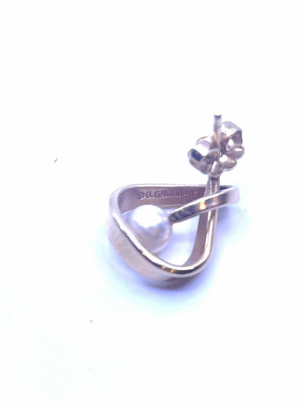 ED LEVIN Gold Pierced Earrings