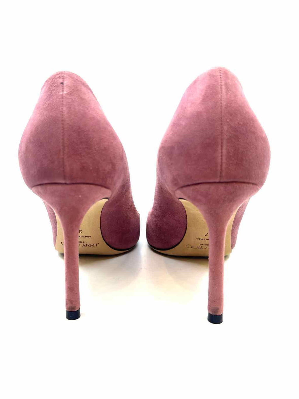 JIMMY CHOO Romy Size 7 Mauve Suede Solid Pumps
