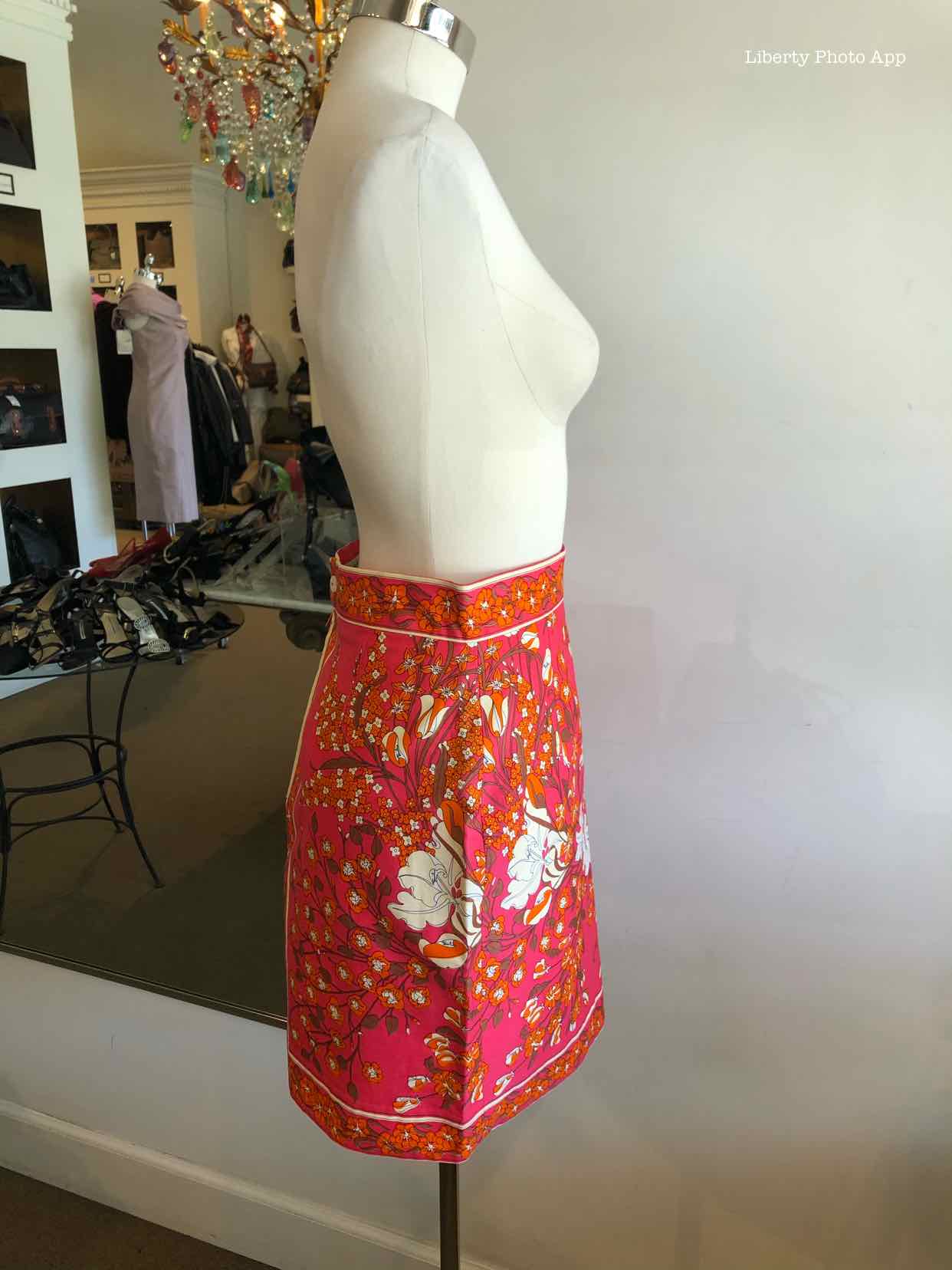 EMILIO PUCCI Hot Pink Floral Skirt | 10