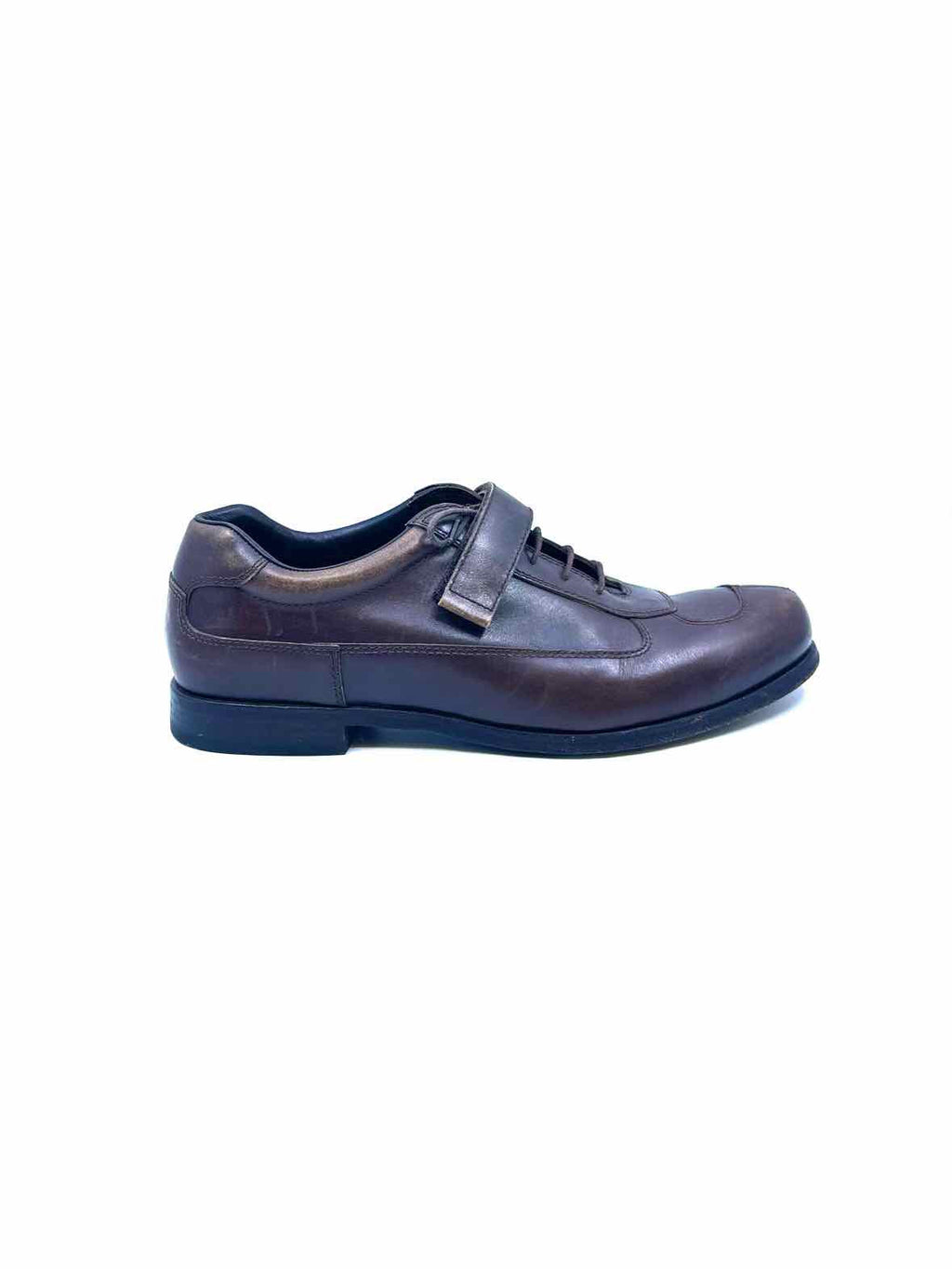 PRADA Size 8.5 Brown Men's Oxfords