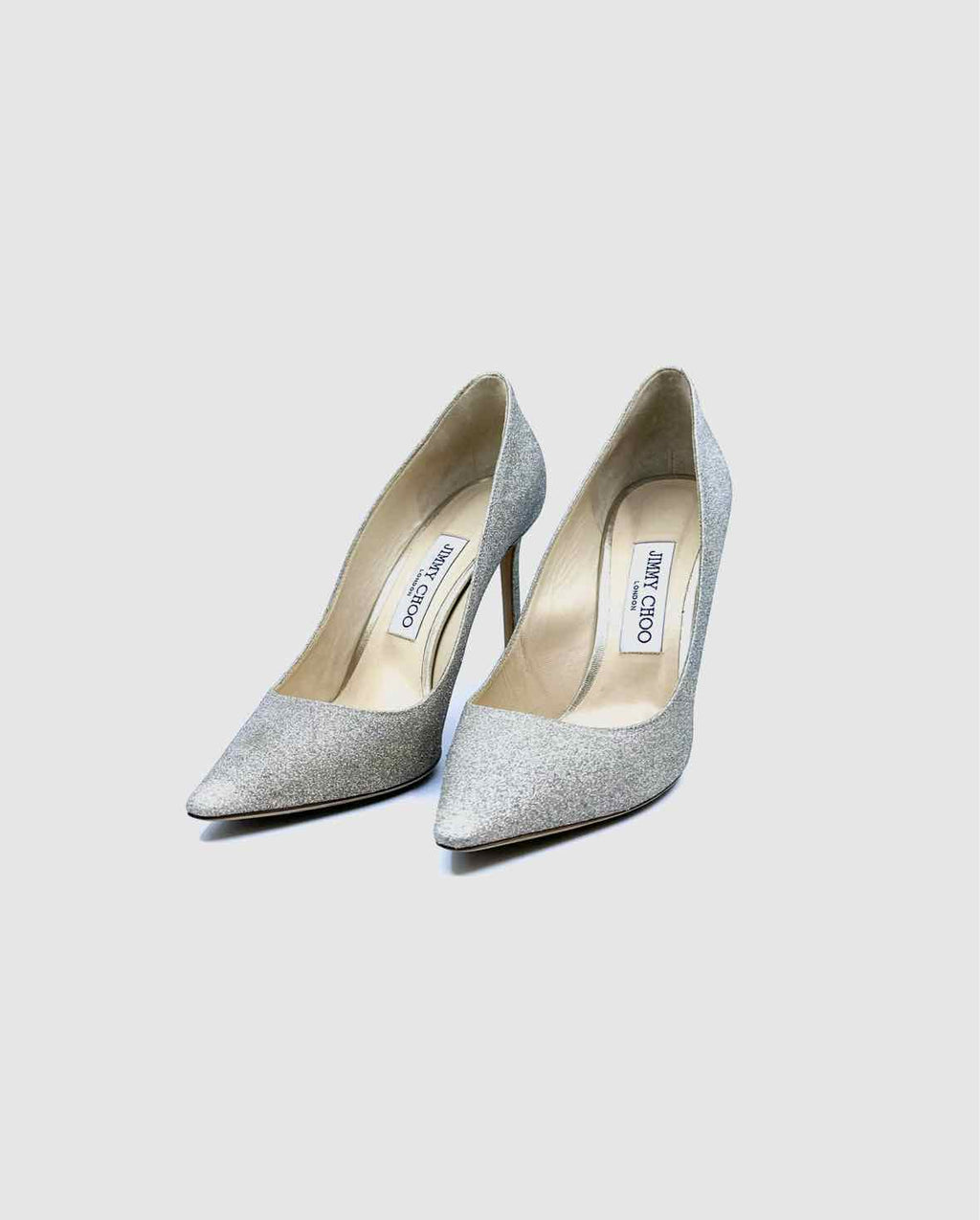 JIMMY CHOO Size 8 Gold Sparkle Pumps