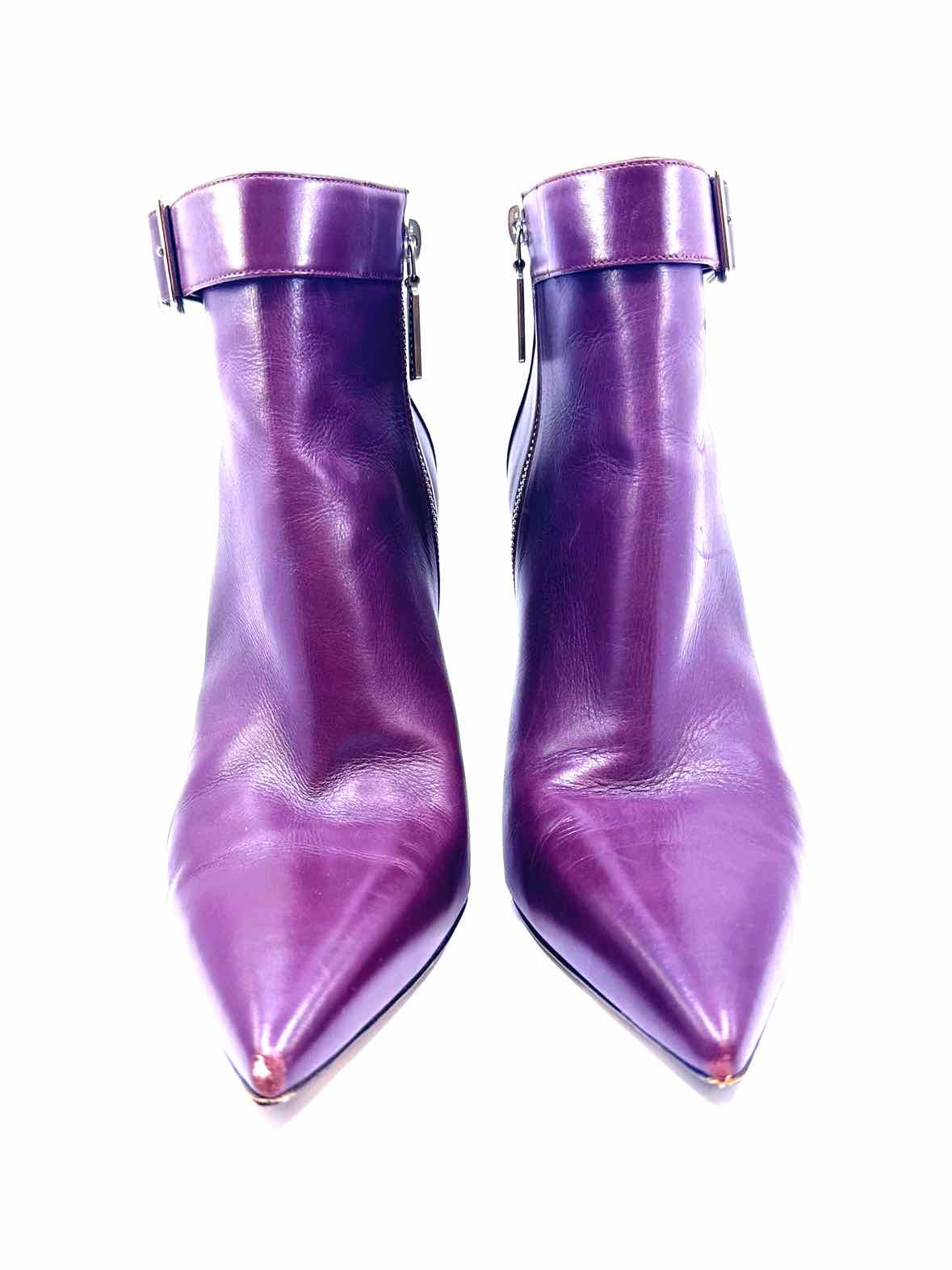 ALEXANDER MCQUEEN Size 10 Burgundy Ankle Boot