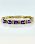 Amethyst Diamond 14K Bracelet