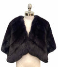 OSCAR DE LA RENTA Purple Fox Fur Stole Size M