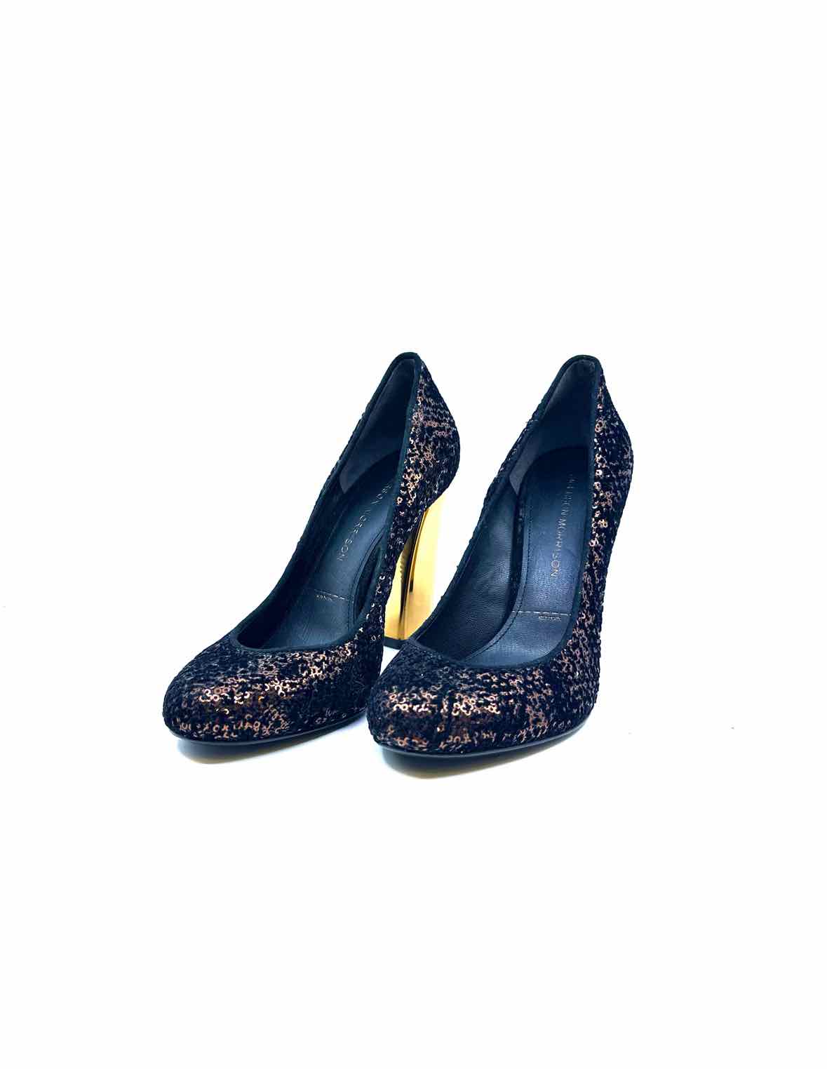 SIGERSON MORRISON Size 6.5 Brown Fabric Sequined Pumps