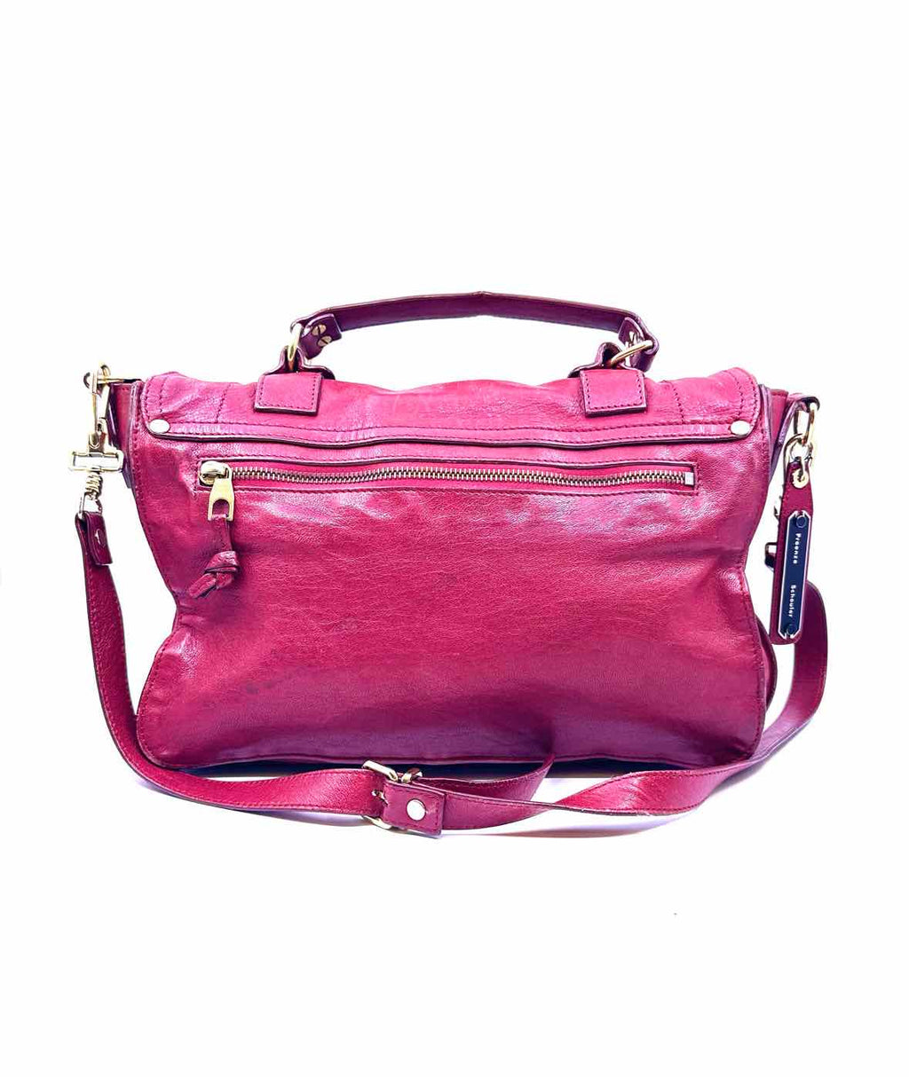 PROENZA SCHOULER Red Leather Solid Handbag
