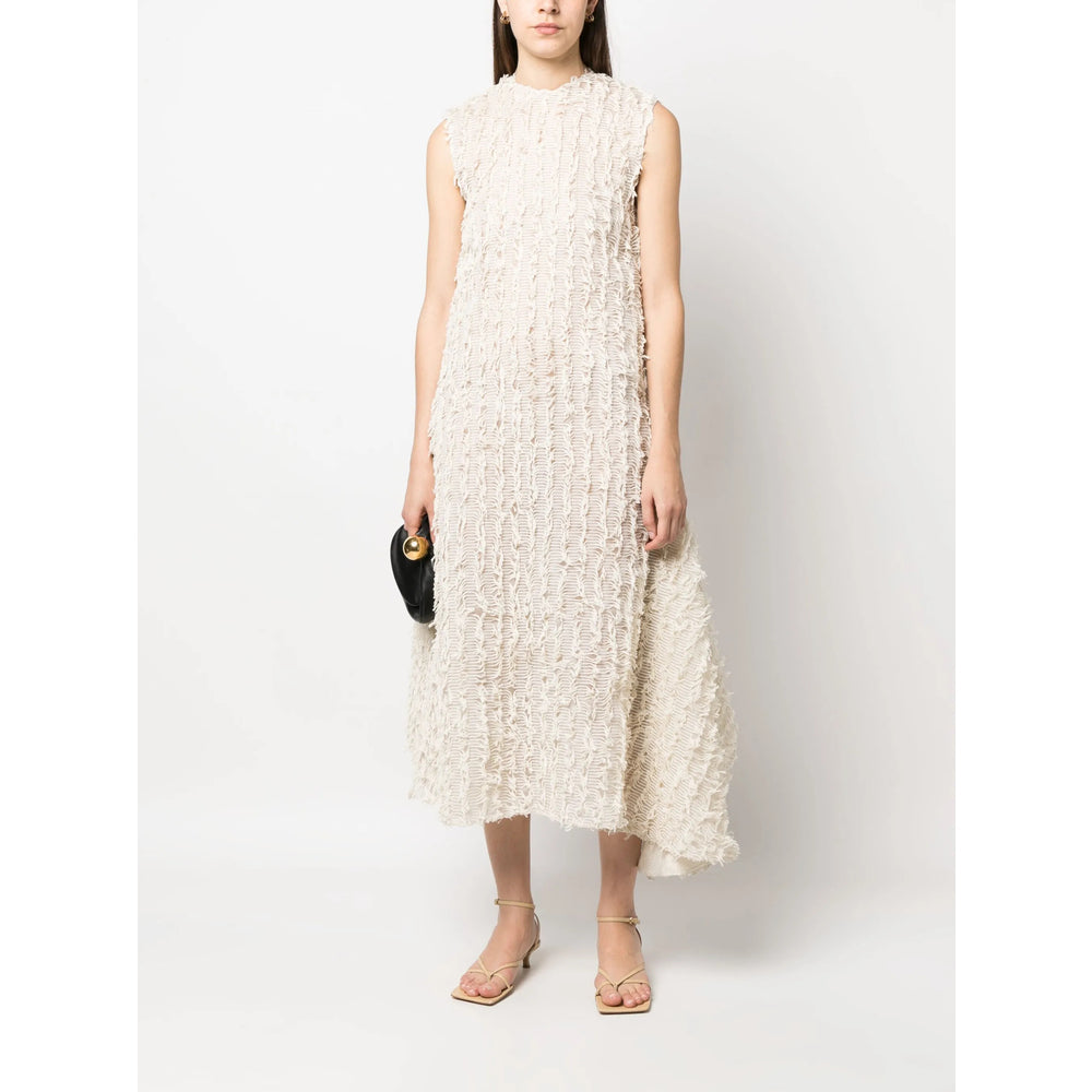 Soft Ecru Silk Shift