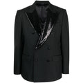 Silk Blazer With Sequin Accents