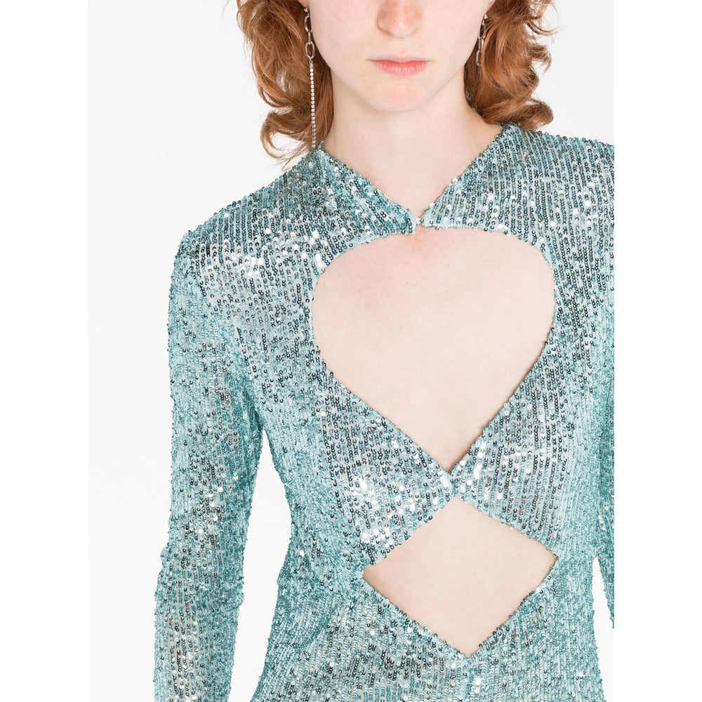 Glamour Twill Sequin Dress