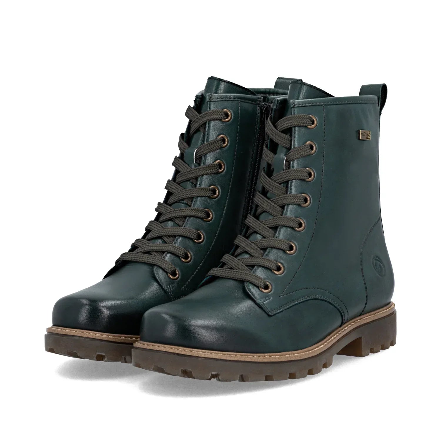 Remonte Womens Leather Ankle Boots | Green