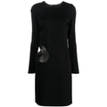 Sleek Jet Leather Cutout Top