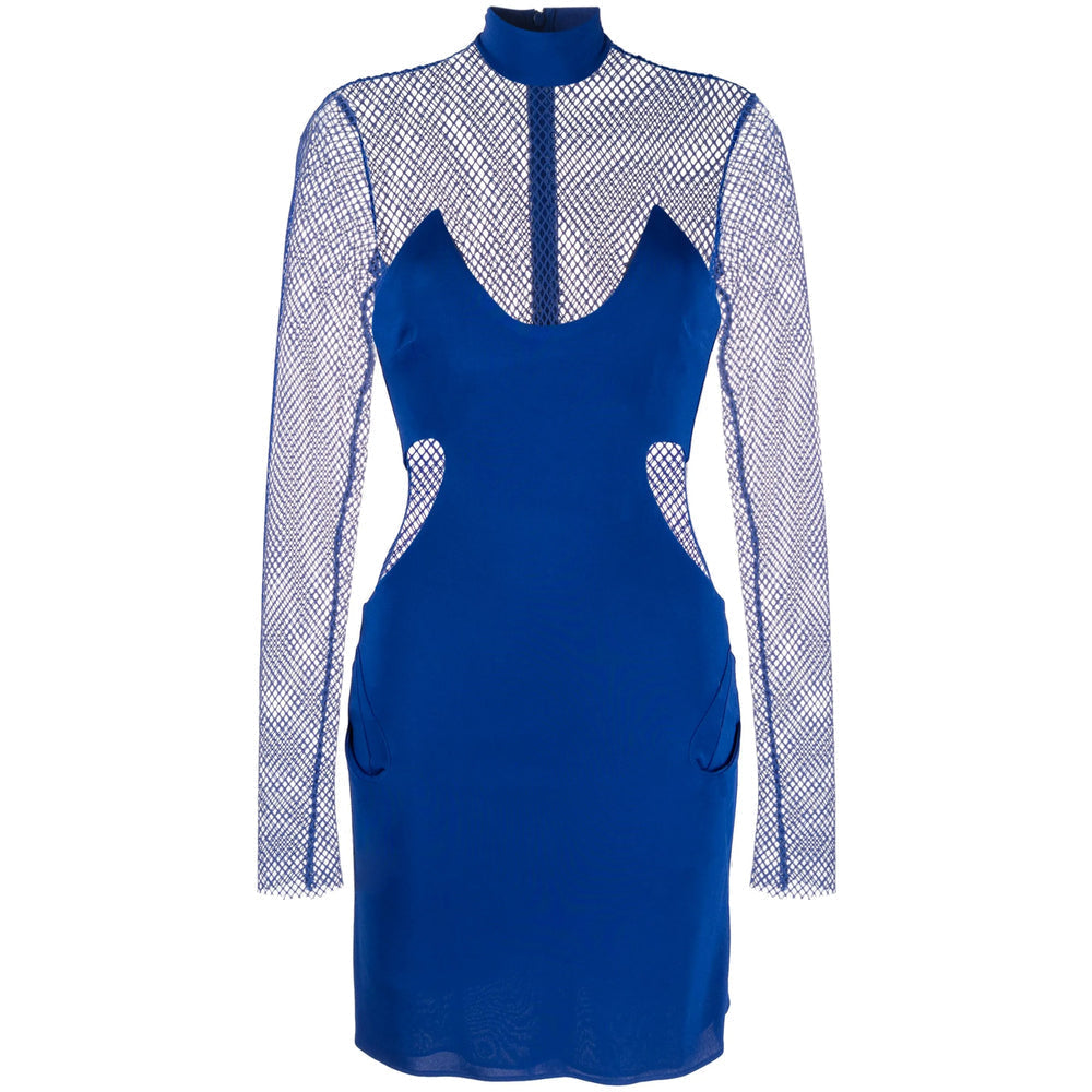 Cobalt Crepe Dress