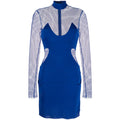 Cobalt Crepe Dress
