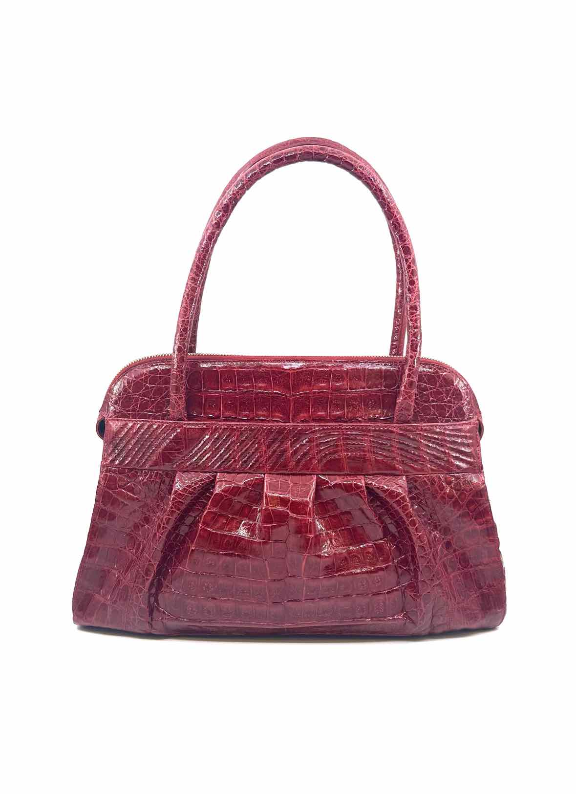 NANCY GONZALEZ Red Crocodile Handbag