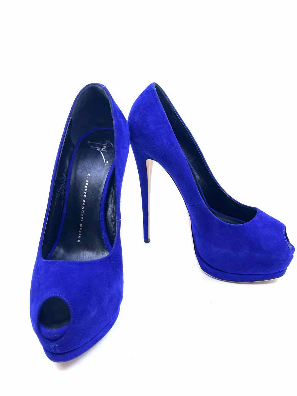GIUSEPPE ZANOTTI Size 9 Violet Suede Solid Pumps