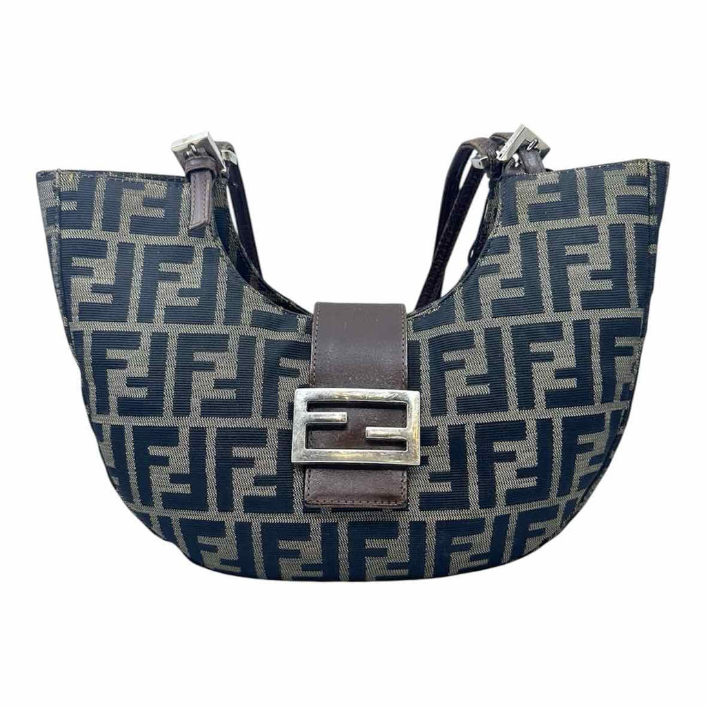 FENDI Brown Canvas Monogram Handbag