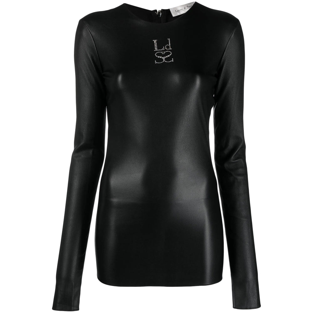 Rhinestone Lambskin Coat