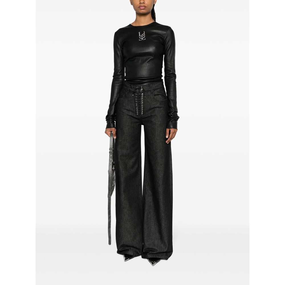 Rhinestone Lambskin Coat
