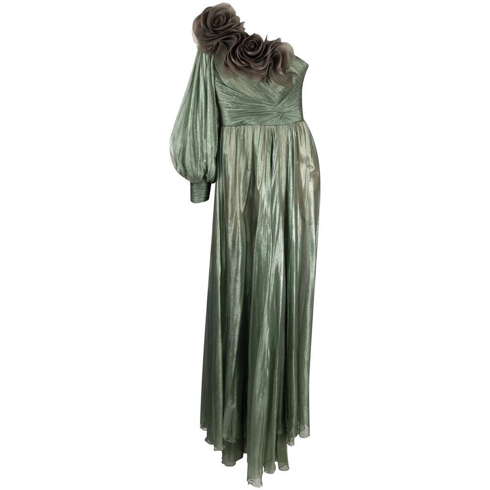 Silk Floral Statement Dress