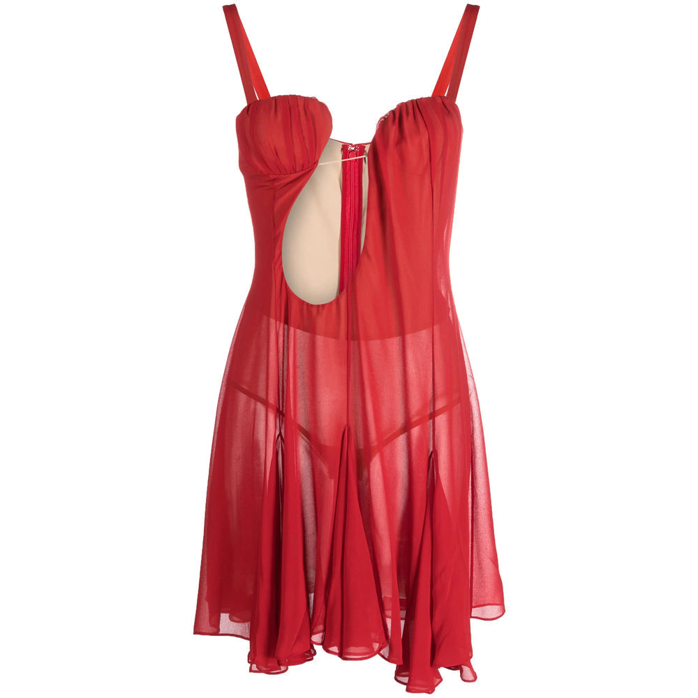 Tulle Overlay Dress