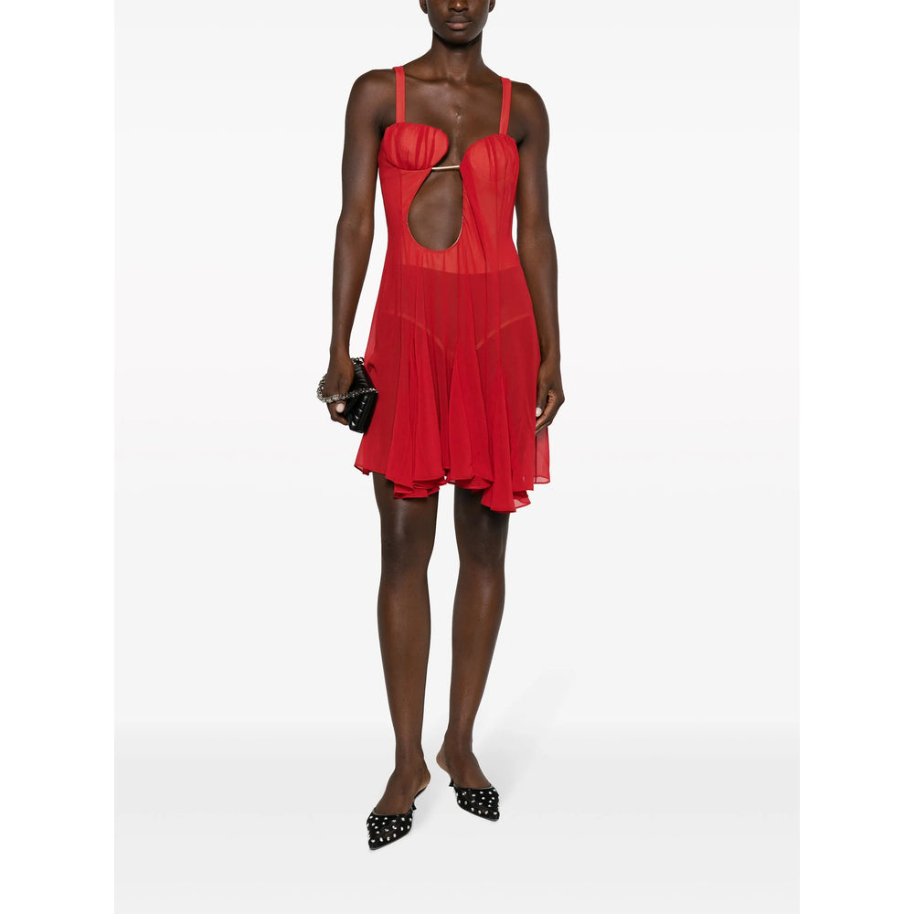 Tulle Overlay Dress