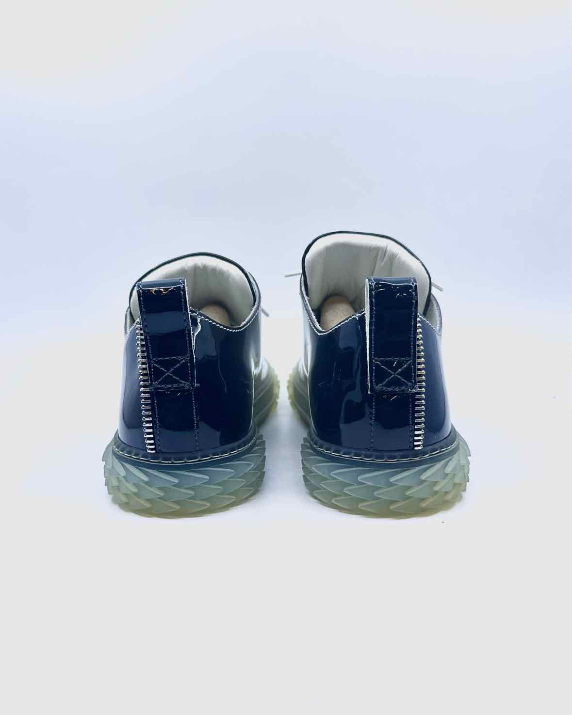 GIUSEPPE ZANOTTI Size 42 Grey, White Men's Sneakers