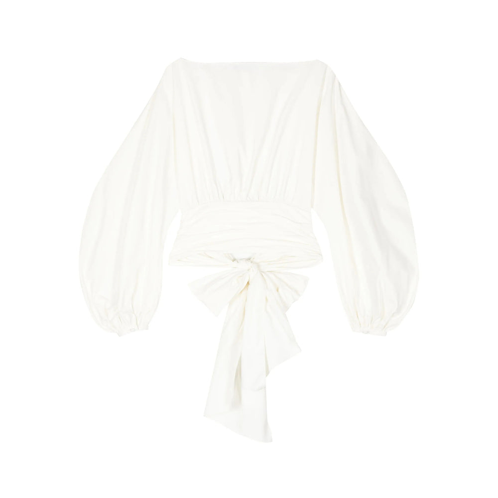 Poplin Batwing Top