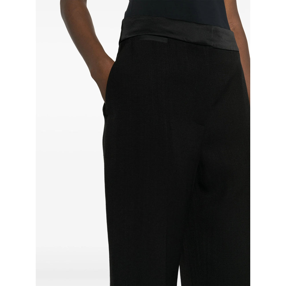 Sleek Black Tailored Trousers