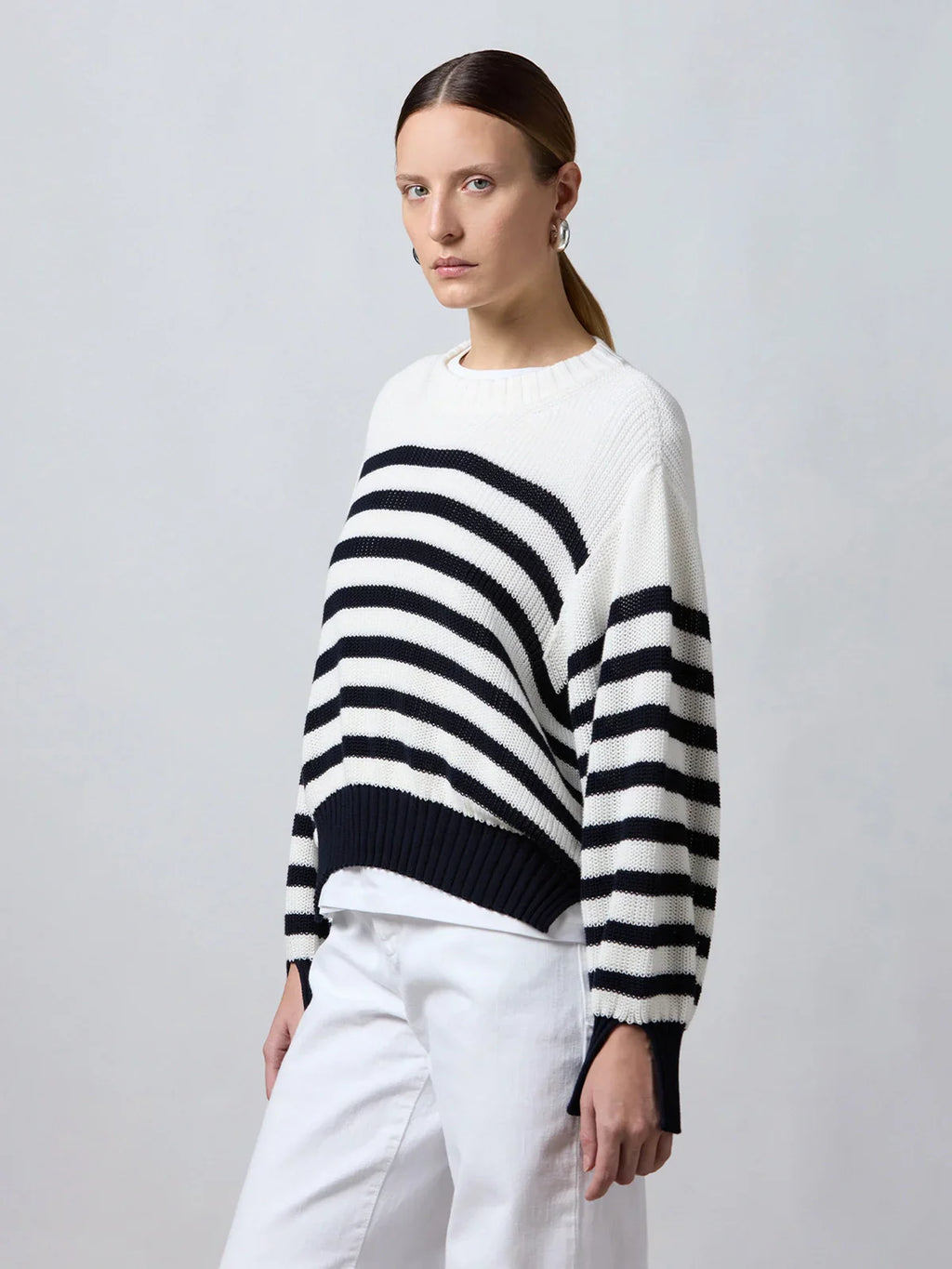 Roberto Collina Striped Cotton Sweater