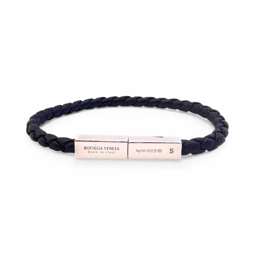 BOTTEGA VENETA Black Leather Bracelet