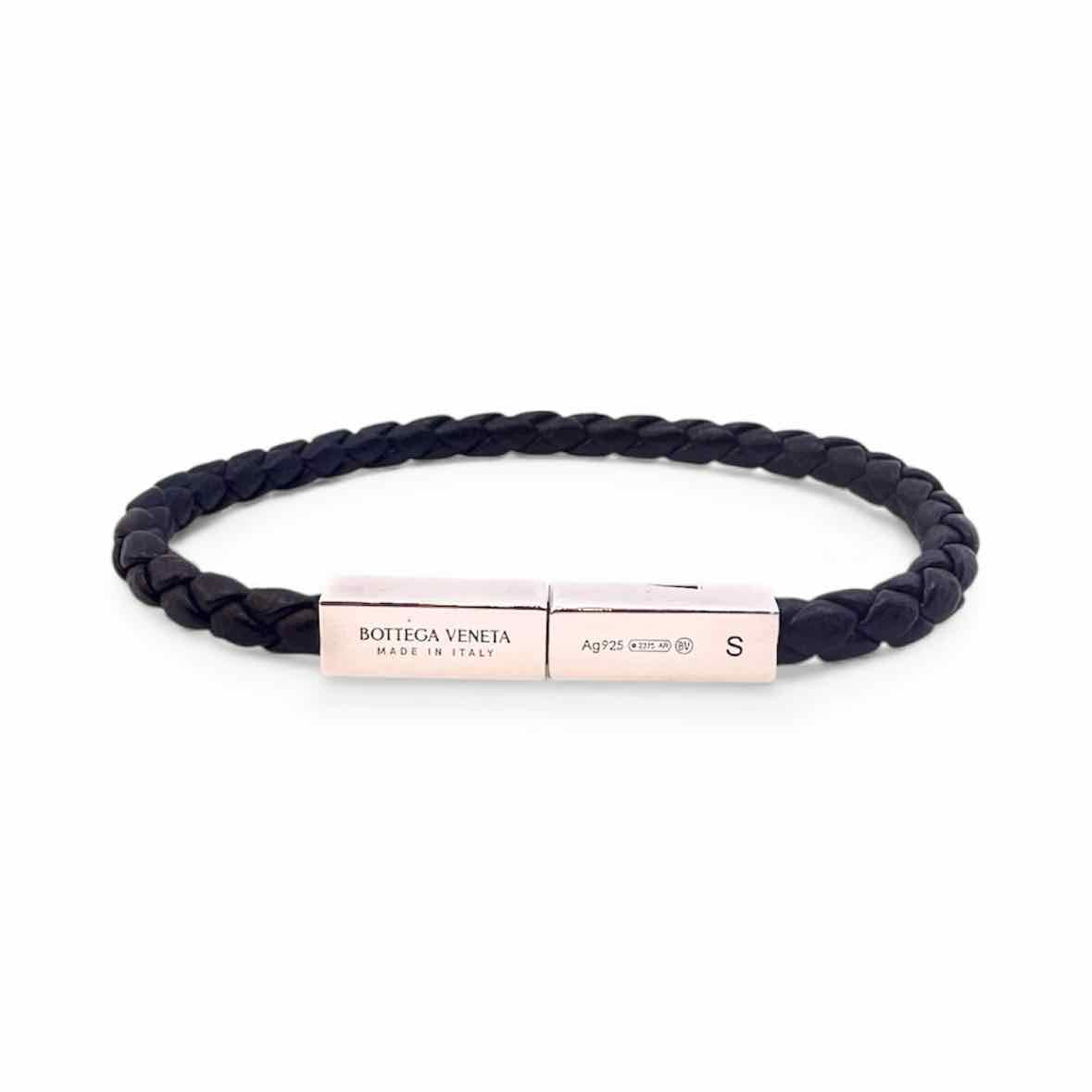BOTTEGA VENETA Black Leather Bracelet