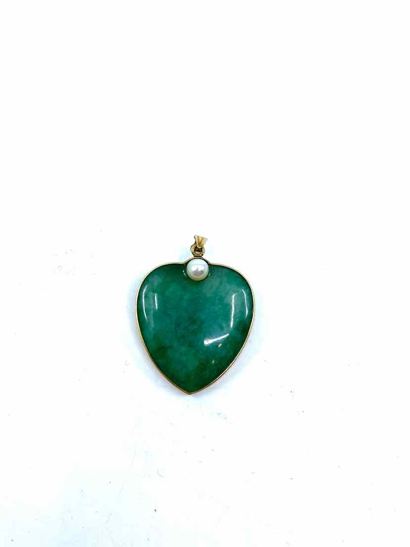 14K Jade Pendant