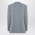 Light Grey Wool Double-breasted Jacket