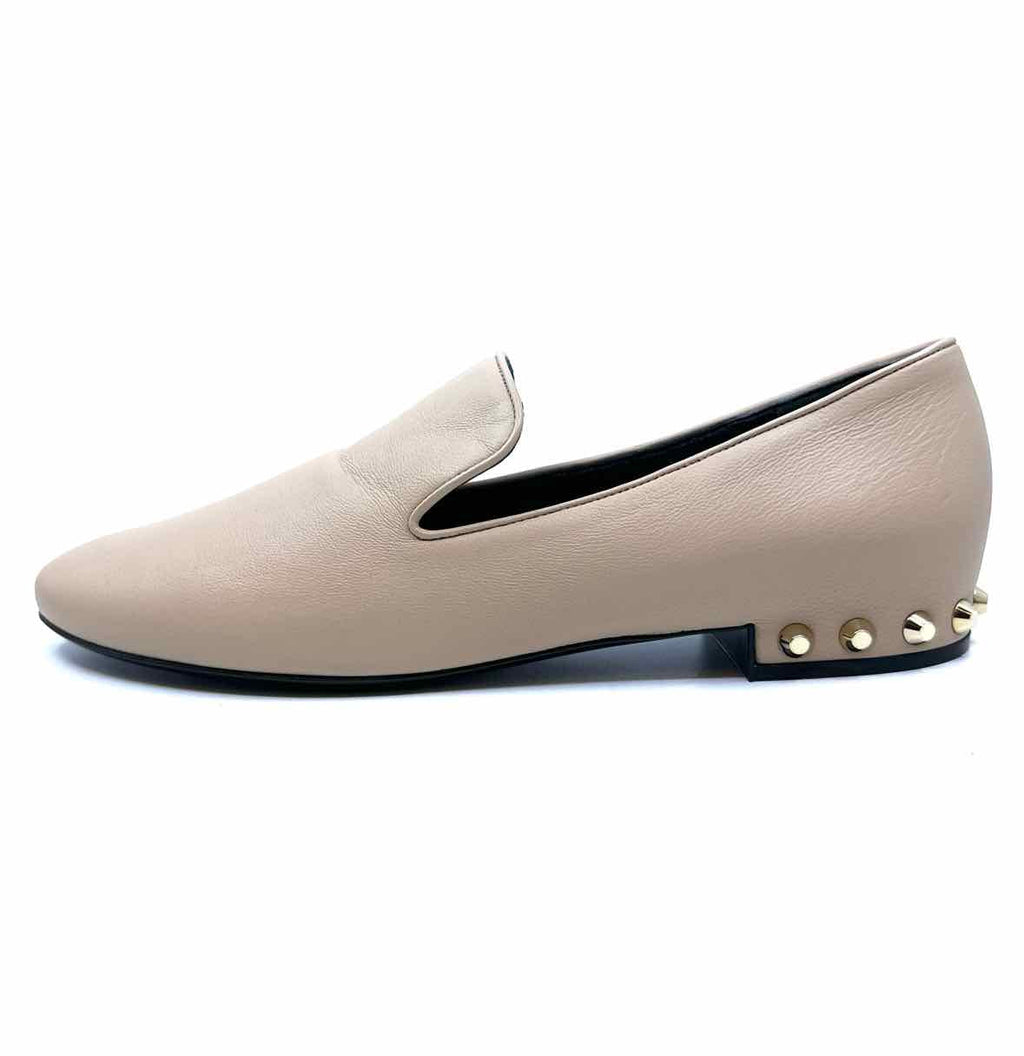 BALENCIAGA Size 10 Beige Loafers