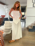 Primrose Park Abi Skirt in Block Print Cream