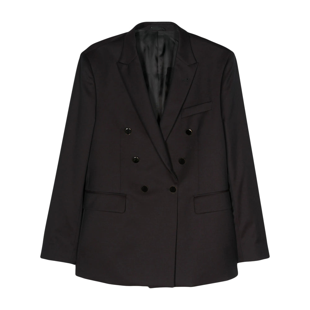 Double-breasted Wool Tuxedo Jacket