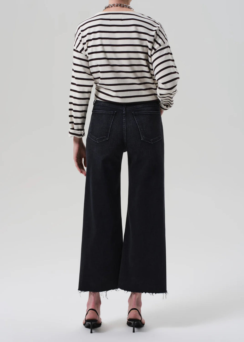 Citizens of Humanity Lyra Wide Leg Crop Raw Hem