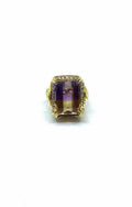 14K Ametrine Diamond Ring