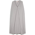 Silk Asymmetrical Cape Coat