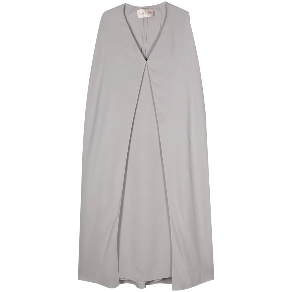 Silk Asymmetrical Cape Coat