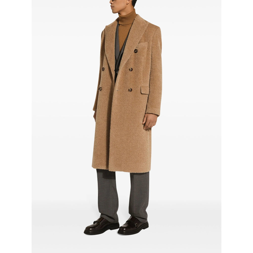 Virgin Wool Double-breasted Coat