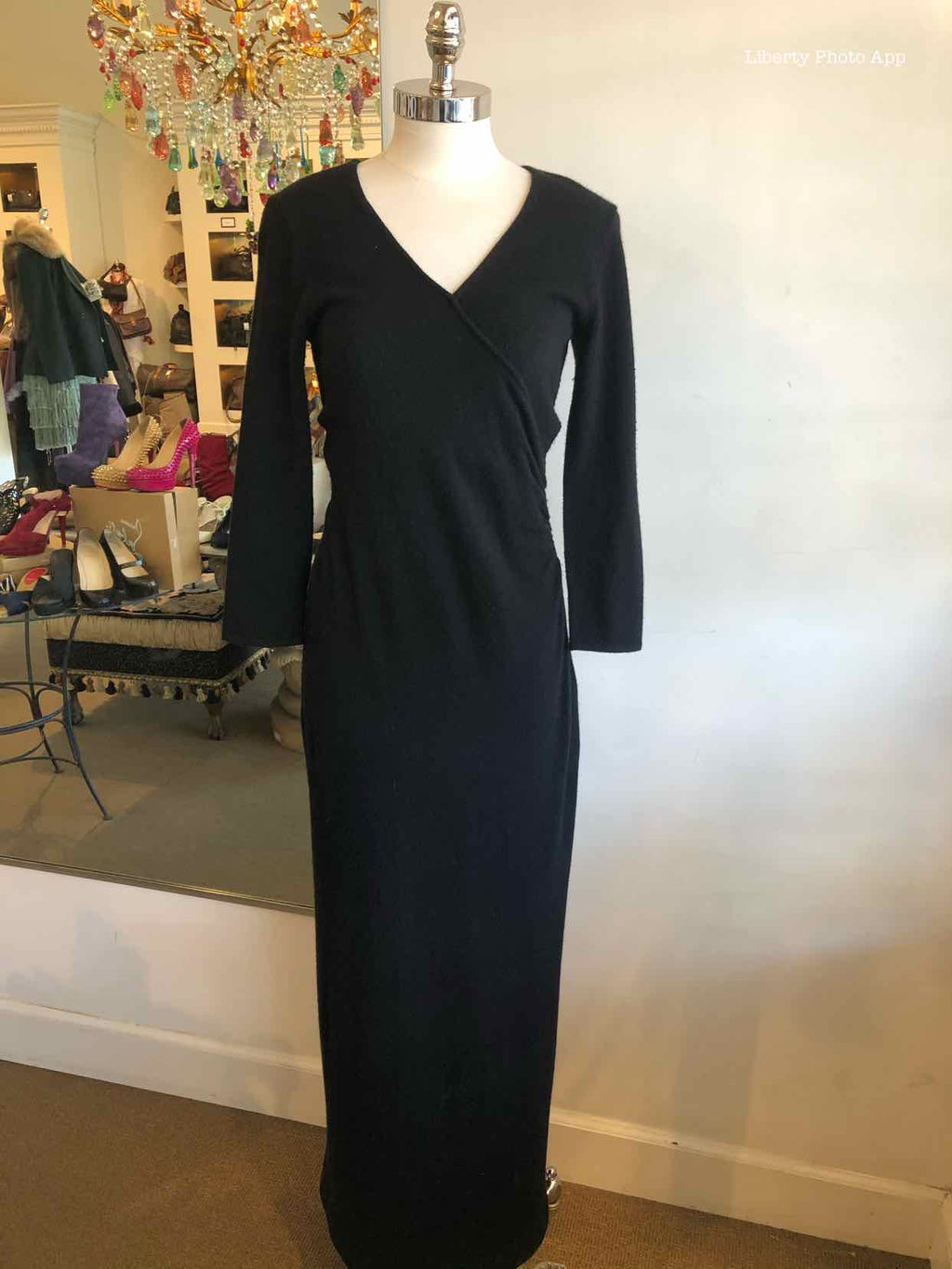 RALPH LAUREN Cashmere Wrap Dress | M