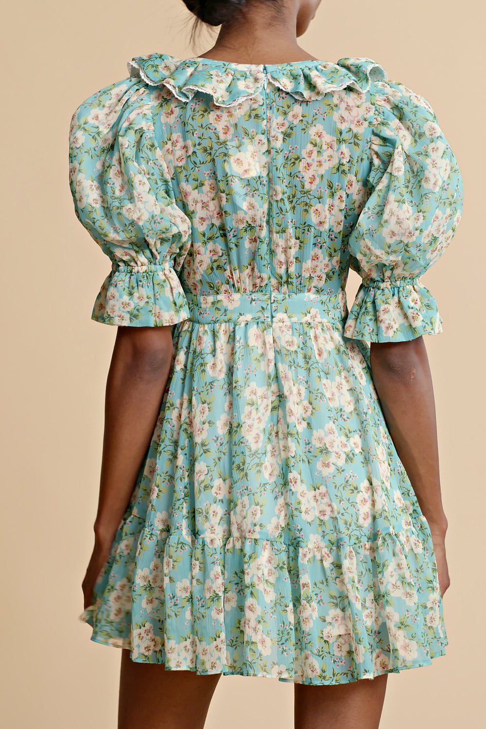 byTimo Chiffon Puffed Mini Dress